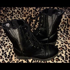 2y girls combat boots